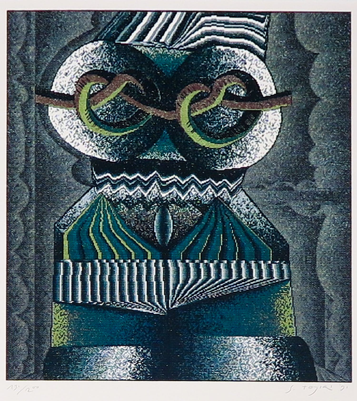 Shinkichi Tajiri - Offset, Zonder titel verkocht voor € 1!