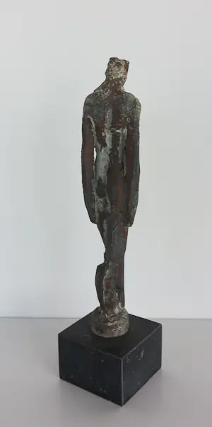 Andre Vranken - Bronzen beeld, Staand figuur / Messina + boek! kopen? Bied vanaf 100!