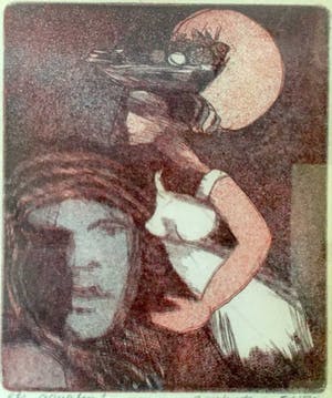 Rene D. Tosari - Figuren - Ets, Ingelijst kopen? Bied vanaf 50!
