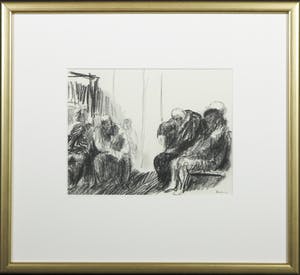 Luis Filcer - Tekening, Zonder titel - Ingelijst kopen? Bied vanaf 10!