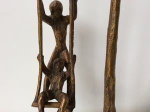 Brons (Onbekend) - Spelende figuren - brons op voet kopen? Bied vanaf 95!