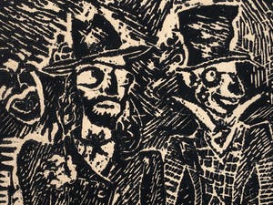 Herman Bieling - Vier houtsneden kopen? Bied vanaf 40!