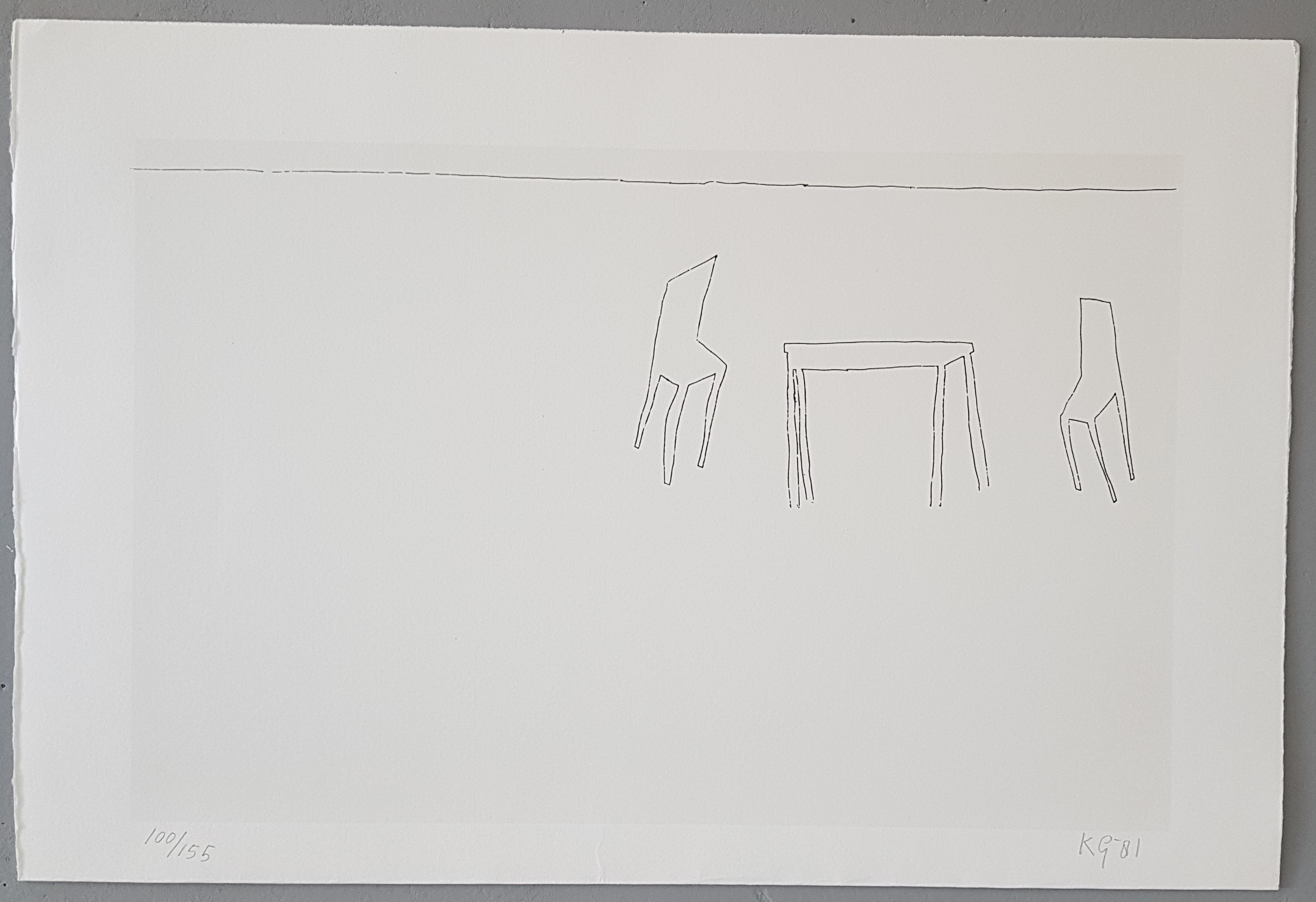 Klaas Gubbels - uit de serie Verlegen Schaduwen verkocht voor € 69!