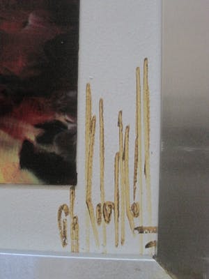 Niet of onleesbaar gesigneerd - Intrigerende gemengde Techniek - Tin op Foto - Sun-God - gesigneerd kopen? Bied vanaf 1!