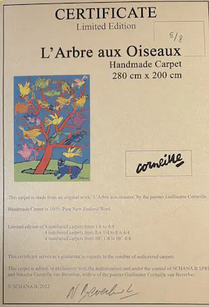 Corneille - Tapijt De vogelboom - Number 5/8 kaufen? Bieten Sie von 3000!