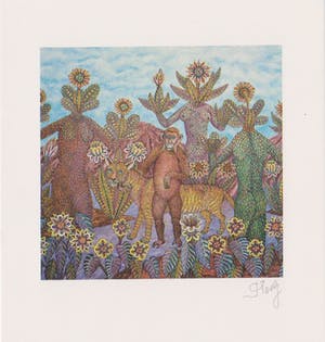 Jan Plaskocinski - Drie handgesigneerde lithografien: Jungle I, II en III kopen? Bied vanaf 25!