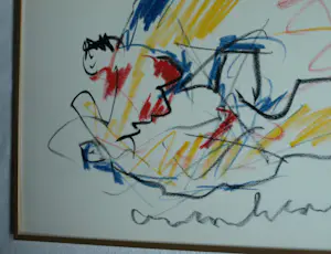 Anton Heyboer - Pastel , Frustration – Ingelijst kopen? Bied vanaf 1!