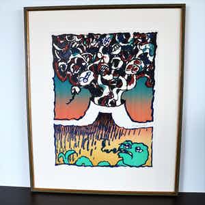 Pierre Alechinsky - Litho Les Vulcanologies III verkocht voor € 220!