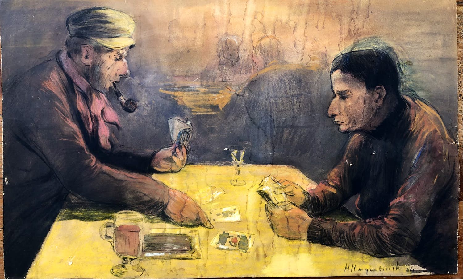 Herman Heijenbrock - Kaartspelers in een café kopen? Bied vanaf 49!