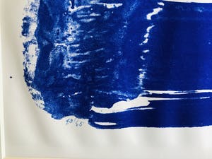 Bram Bogart - Blauwe litho z.t. kopen? Bied vanaf 393!