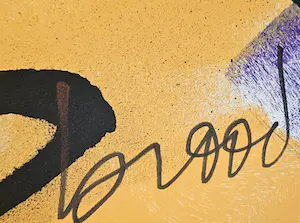 Herman Brood - Man met Hond - handgesigneerd - EA kopen? Bied vanaf 275!