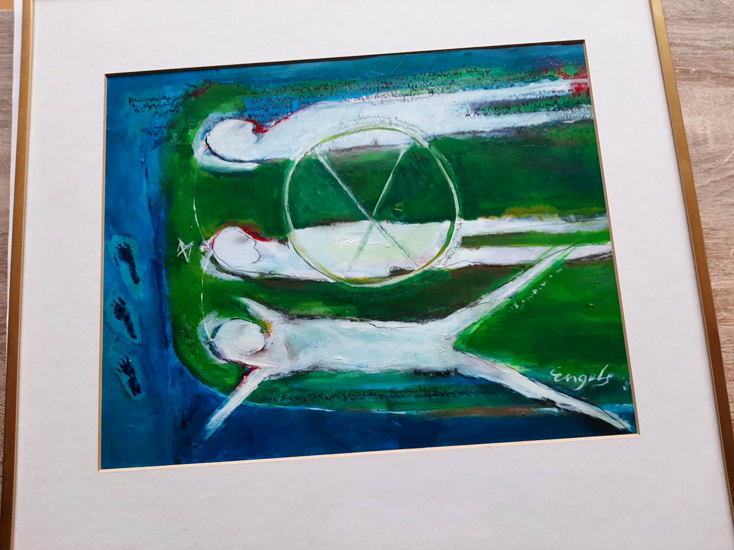 Astrid Engels - Olieverf op papier, Titel, "Egyptenne XXV kopen? Bied vanaf 40!