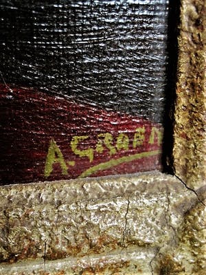 Niet of onleesbaar gesigneerd - Omstreeks 1930 geschilderd olieverf stilleven - gesigneerd - GROOT! kopen? Bied vanaf 1!