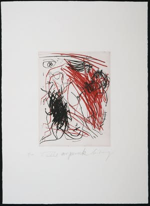A.R. Penck - en Frank Breidenbruch - Ets en aquatint, Zonder titel kopen? Bied vanaf 1!