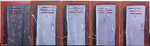 Selwyn Senatori - 5 LOCKERS - 5 werken in gemengde techniek op doek verkauft für € 150!