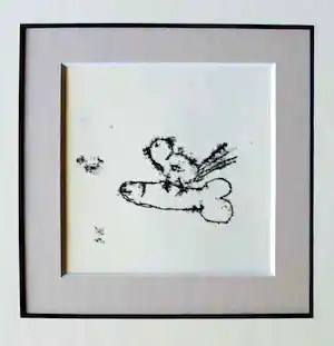 Tracey Emin - Singing Bird - Tattoo 2007 - verso drukgesigneerd - ready to frame verkocht voor € 50!