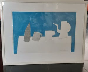 Klaas Gubbels - Zeldzame grote litho, ingelijst + passepartout kopen? Bied vanaf 455!