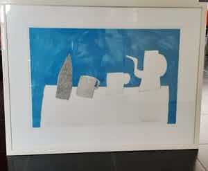 Klaas Gubbels - Zeldzame grote litho, ingelijst + passepartout verkocht voor € 455!