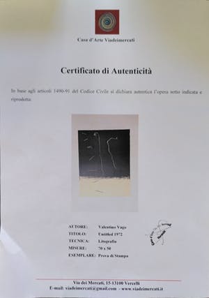 Valentino Vago - Senza titolo kopen? Bied vanaf 75!