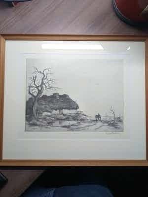 Dirk Baksteen - Kempische hoeve. verkocht voor € 25!