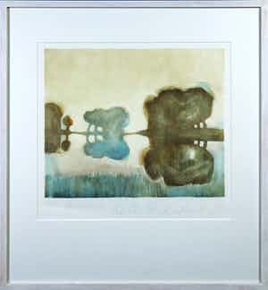 Peter Donkersloot - Litho, Landscape - Ingelijst verkocht voor € 50!