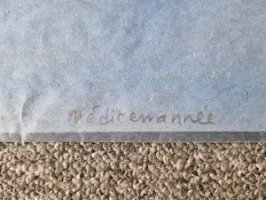 Jan Michels - een fraaie Gouache "Mediterranée" en een abstract kleuren litho - bep. oplage kopen? Bied vanaf 58!
