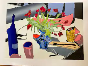 Vincent van Ojen - Fading tulips vendu pour 75€ !