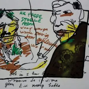 Herman Brood - handbewerkte zeefdruk: Paddo's (uniek!) kopen? Bied vanaf 350!