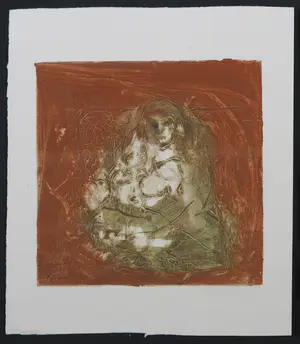 Luis Filcer - Drie unieke werken op papier (monotype), Figuren kopen? Bied vanaf 40!