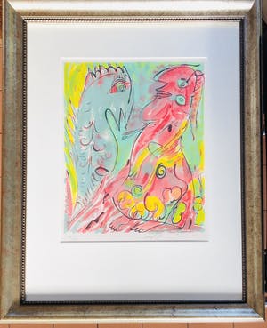 Carl-Henning Pedersen - zonder titel maar met fraaie lijst! kopen? Bied vanaf 325!