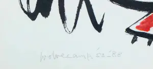 Theo Wolvecamp - Litho, Zonder titel - Ingelijst kopen? Bied vanaf 50!