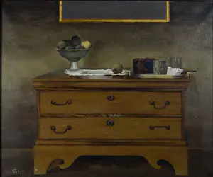 Jose Calsina - Olieverf op doek, Ladenkast - Ingelijst kopen? Bied vanaf 250!