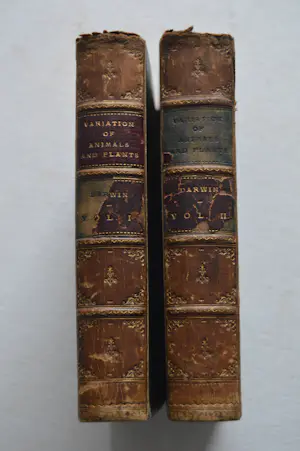 Antiquarisch Boek - Charles Darwin; The variation of animals and plants. In 2 delen compleet! kopen? Bied vanaf 150!