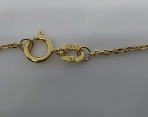 14k gouden collier met een zoetwater parel kopen? Bied vanaf 160!