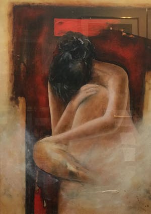 Betty Jansma-Ijzerman - C4461-A8 - Ineengedoken naakt kopen? Bied vanaf 250!