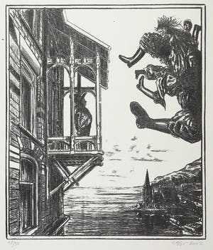 Bernard Verhoeven - Lot van 9x litho, Oproep 2 dagen in de Hemel kopen? Bied vanaf 1!