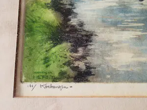 Hendrikus Roodenburg - Een zeldzame in 1931 gemaakte aquatint ets (mooi ingelijst) "Kockengen" kopen? Bied vanaf 49!