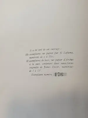 James Ensor - Eerste druk 1922 176/550 kopen? Bied vanaf 150!