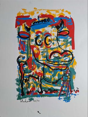 Peter Klashorst - Lot van 4 zeefdrukken - gesigneerd kopen? Bied vanaf 1!