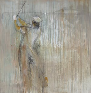 Huguette DeClercq - Acryl op doek, Like a tiger kopen? Bied vanaf 150!