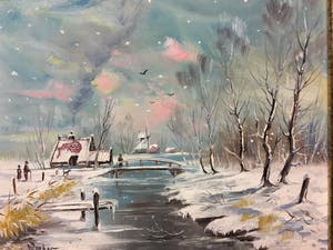 Henk Poeder - Winter landschap kopen? Bied vanaf 91!