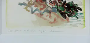 Peter Polderman - Aquarel, St Maries de la mer - Ingelijst kopen? Bied vanaf 50!