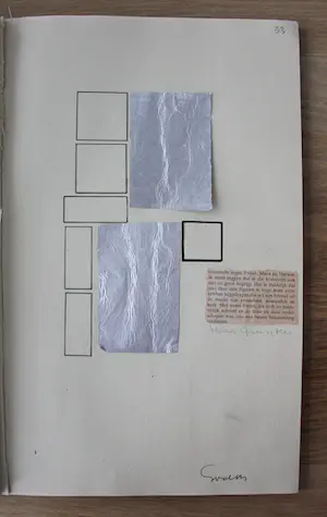 Siep van den Berg - collage/stifttekening - 1976 kopen? Bied vanaf 75!
