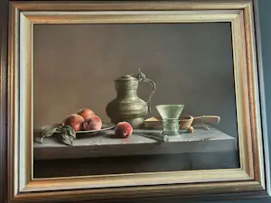 Wil Smits - Stilleven van fruit met glas en kan kopen? Bied vanaf 1750!