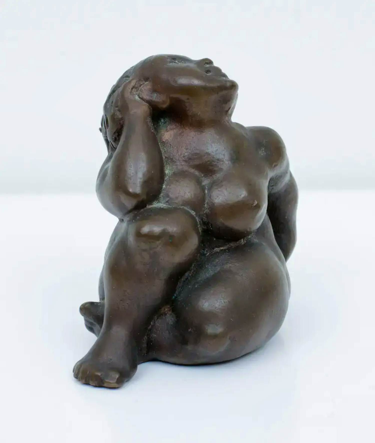 AcheterRudolf Schwaiger - Bruin gepatineerd bronzen beeld: Eva - 1973? Enchérissez de 350!