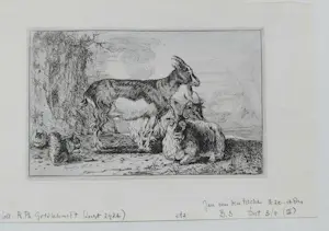 Jan van den Hecke - 17e eeuws landschap met schapen en eekhoorns kopen? Bied vanaf 100!