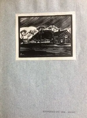 Han Krug - WIERINGEN - 7 HOUTSNEDEN VAN HAN KRUG - 1945 kopen? Bied vanaf 70!
