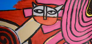 Corneille - Zeefdruk - Femme Heureuse - Nr. 52 - ingelijst kopen? Bied vanaf 345!