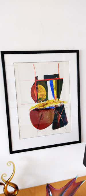 Arty Grimm - Prachtig Abstract werk uit 1992 verkocht voor € 65!
