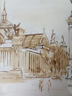 Harry Lips - Tekening stadsgezicht kopen? Bied vanaf 25!